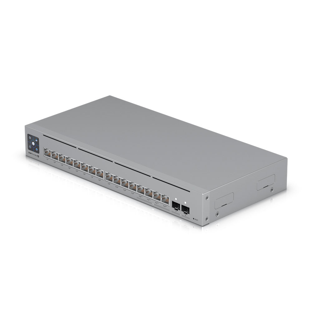 Imagem de SWITCH UBIQUITI GERENCIAVEL L3 16 PORTAS SENDO 4 DE 2.5 GIGABIT + 02 SFP+ DE 10GB USW-PRO-MAX-16-POE