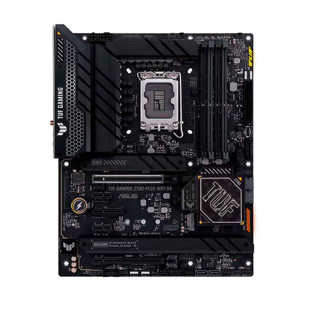 Mostrar detalhes de PLACA MAE (INTEL) ASUS TUF GAMING Z790-PLUS WIFI DDR5 LGA1700 12� 13� E 14� GERACAO Imagem de PLACA MAE (INTEL) ASUS TUF GAMING Z790-PLUS WIFI DDR5 LGA1700 12� 13� E 14� GERACAO