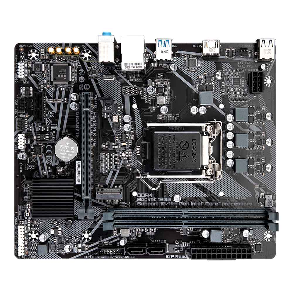 Imagem de PLACA MAE (INTEL) GIGABYTE H510M K V2 2.0 DDR4 LGA1200 10� E 11� GERACAO