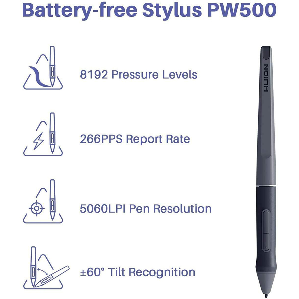 Imagem de MESA DIGITALIZADORA HUION INSPIROY HS611 SPACE GREY