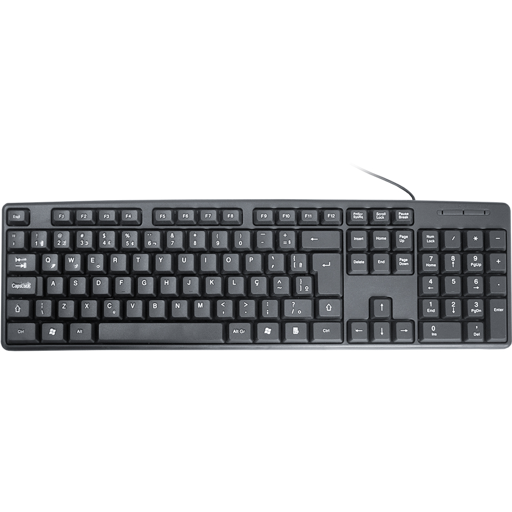 Mostrar detalhes de TECLADO K-MEX KB-3728U USB PRETO S/LOGO ABNT2 - KB3728U0001CB0X Imagem de TECLADO K-MEX KB-3728U USB PRETO S/LOGO ABNT2 - KB3728U0001CB0X