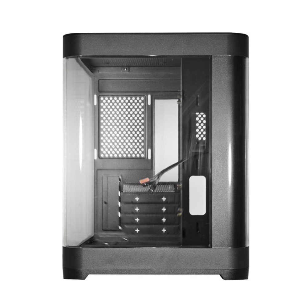 Imagem de GABINETE GAMER K-MEX AQUARIO CG-01AG CURVA PRETO MICRO ATX SEM FAN