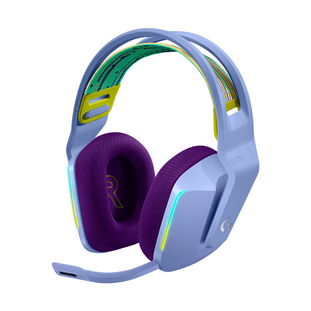 Imagem de FONE DE OUVIDO MIC LOGITECH GAMER G733 LIGHTSPEED S/FIO LILAS