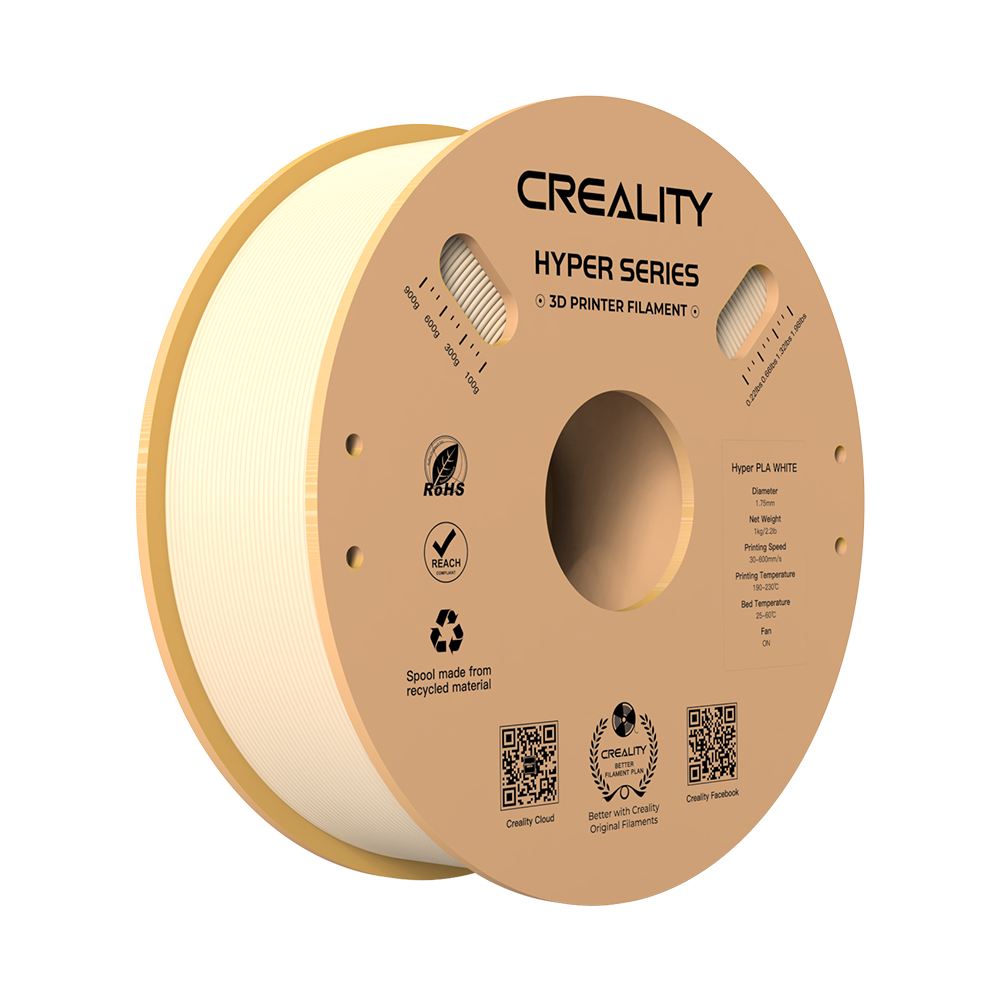 Mostrar detalhes de FILAMENTO CREALITY HYPER PLA (BEGE) 1,75MM 3301010378 Imagem de FILAMENTO CREALITY HYPER PLA (BEGE) 1,75MM 3301010378