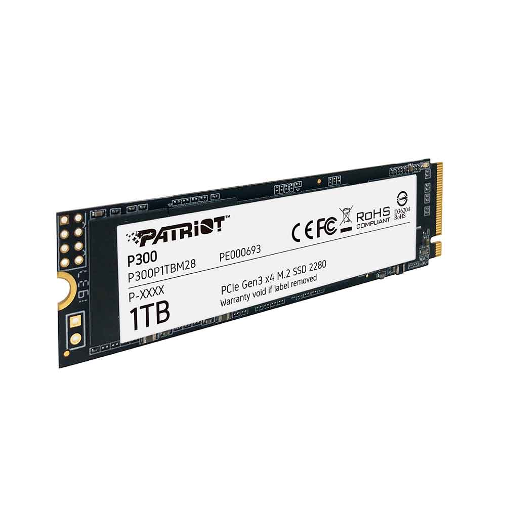 Imagem de SSD PATRIOT P300 1TB M.2 2280 NVME PCIE GEN 3x4 - P300P1TBM28