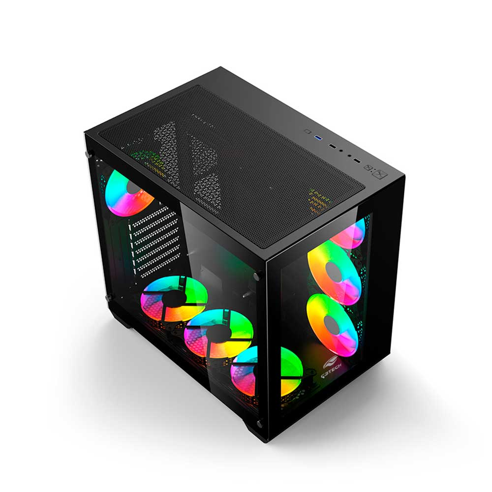 Imagem de GABINETE GAMER C3TECH AQUARIUS MT-G910BK SEM FONTE