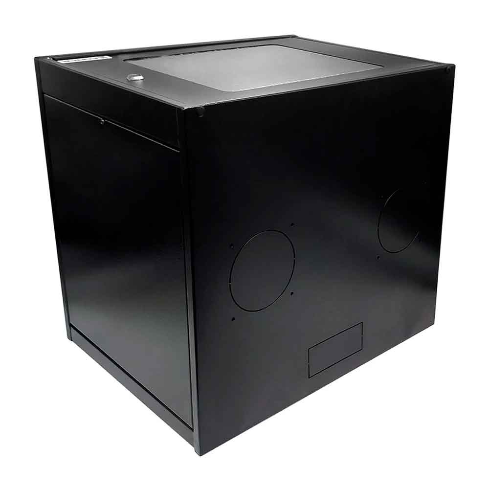 Imagem de RACK SERVIDOR GFORCE PADRAO 19 POL 8U X 470 PAREDE PRETO VISOR DE ACRILICO 768