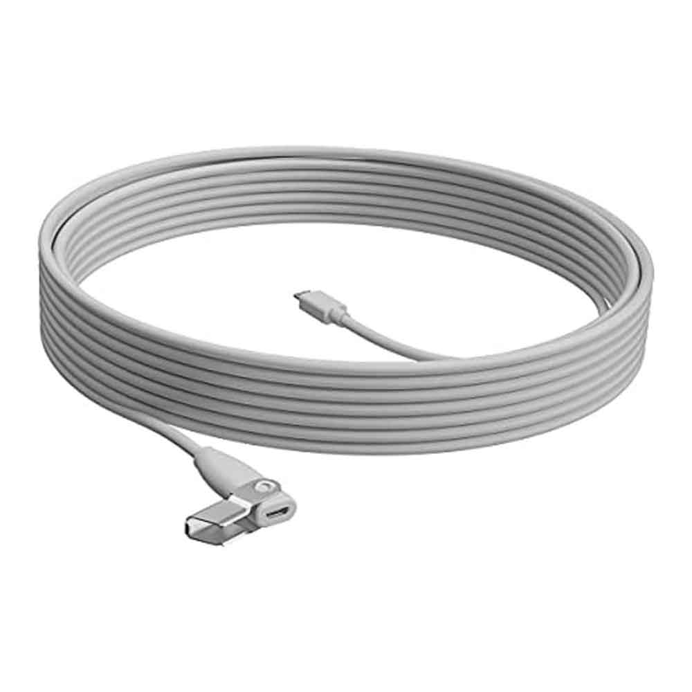 Imagem de CABO EXTENSOR LOGITECH P/ MICROFONE RALLY MIC POD WHITE -952-000047