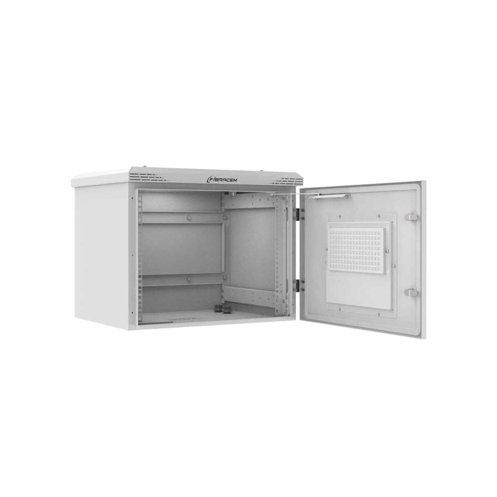 Imagem de RACK OUTDOOR FIBRACEM EM ALUMINIO 8U 450MM P450 CINZA - BA0048S00001000