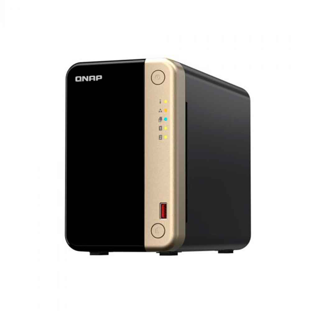 Imagem de STORAGE NAS QNAP 2 BAIAS INTEL CELERON N5095 4 CORE, 2.9GHZ, 8GB, 2x 2.5 GBE TORRE- TS-264-8G-BR