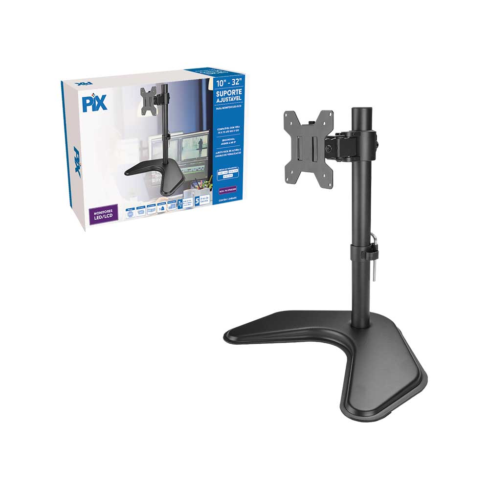 Imagem de SUPORTE MONITOR AJUSTAVEL 10" A 32" PIX - 079-0075