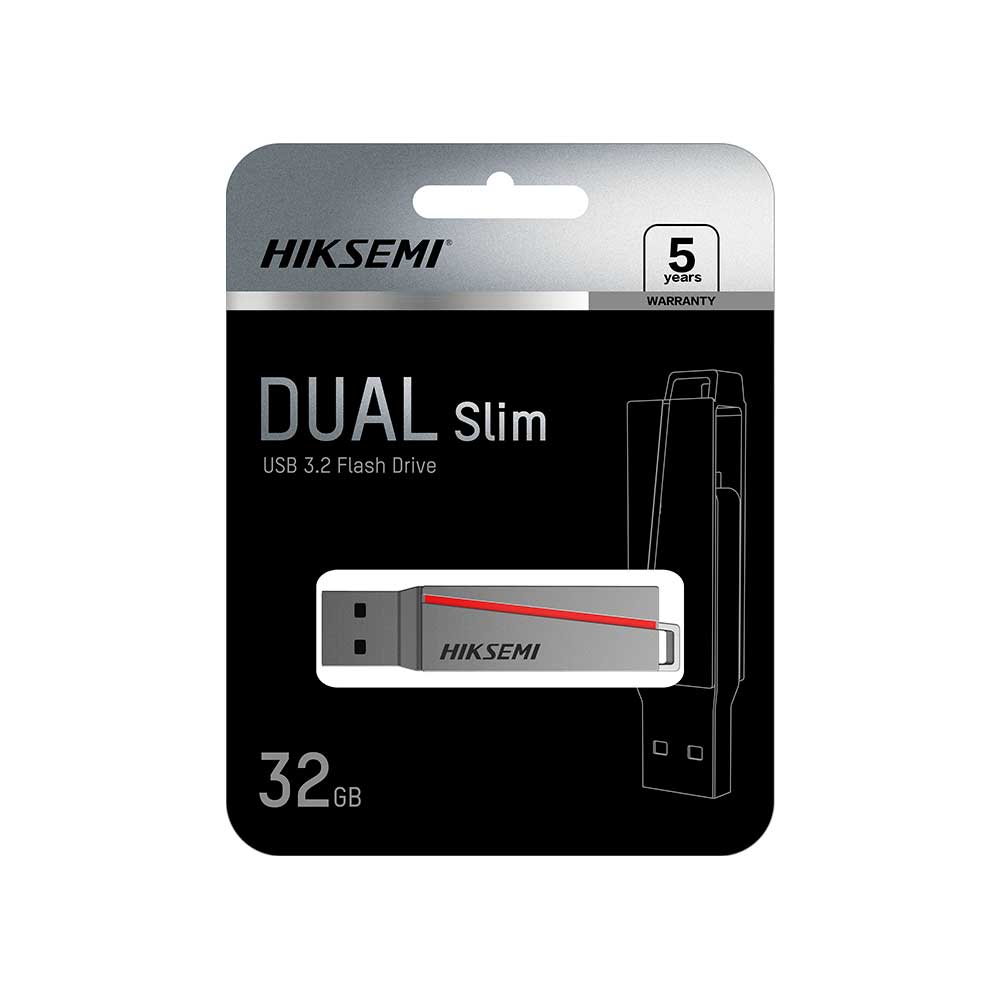 Mostrar detalhes de PEN DRIVE HIKSEMI DUAL DRIVE E307C 32GB USB 3.0 - HS-USB-E307C/32G/U3 Imagem de PEN DRIVE HIKSEMI DUAL DRIVE E307C 32GB USB 3.0 - HS-USB-E307C/32G/U3
