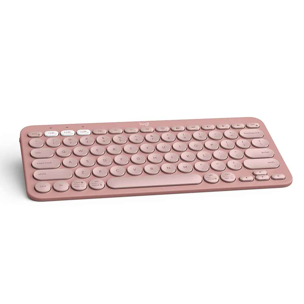 Imagem de TECLADO LOGITECH K380 PEBBLE KEYS 2 ROSE SEM FIO - 920-011791