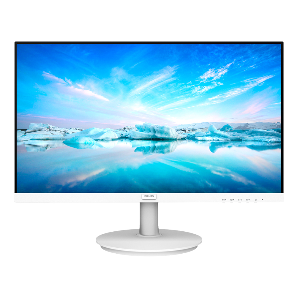 Imagem de MONITOR 21,5" PHILIPS LED 221V8LW WIDESCREEN BRANCO VGA / HDMI / 75HZ / 4MS