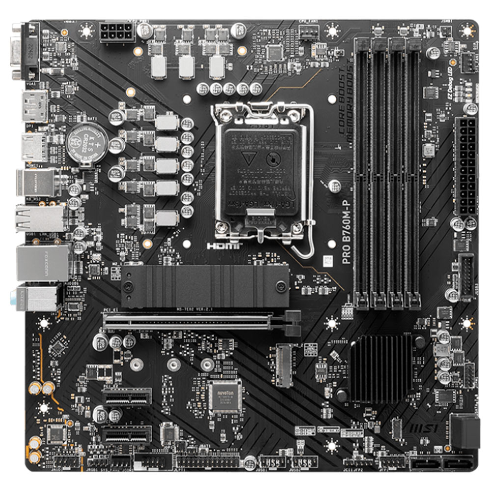 Imagem de PLACA MAE (INTEL) MSI PRO PRO B760M-P DDR5 LGA1700 12° 13° E 14° GERACAO