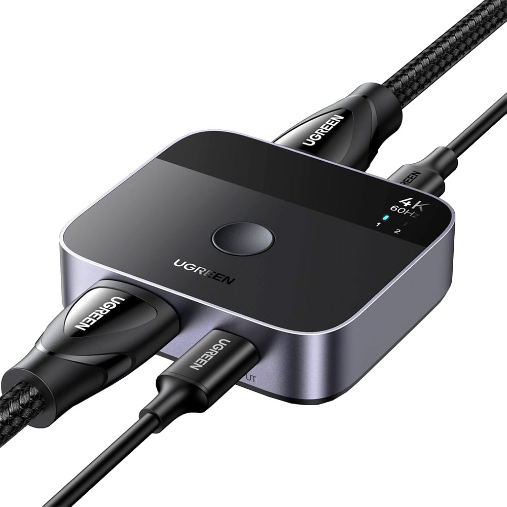 Imagem de SWITCH HDMI UGREEN COM 1 ENTRADA HDMI / 2 ENTRADAS USB-C MAIS 1 SAIDA HDMI - AW503