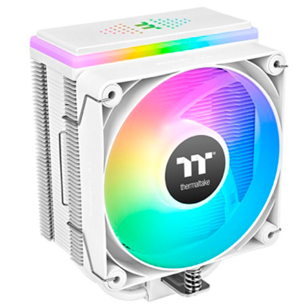 Imagem de COOLER PARA PROCESSADOR THERMALTAKE ASTRIA 400 ARGB LIGHTNING WHITE 6 HEATPIPES 1 FAN 120MM