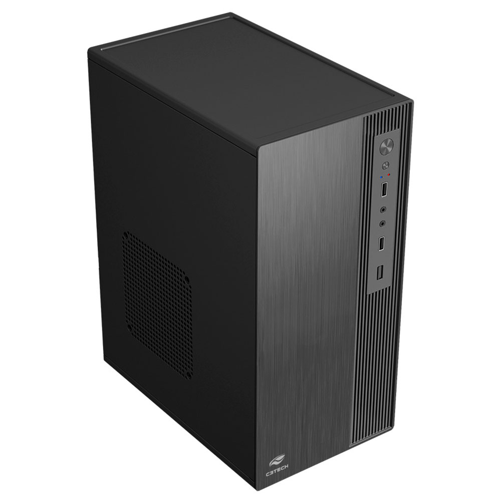 Imagem de GABINETE MICRO-ATX C3TECH MT-37BK COM FONTE 200W