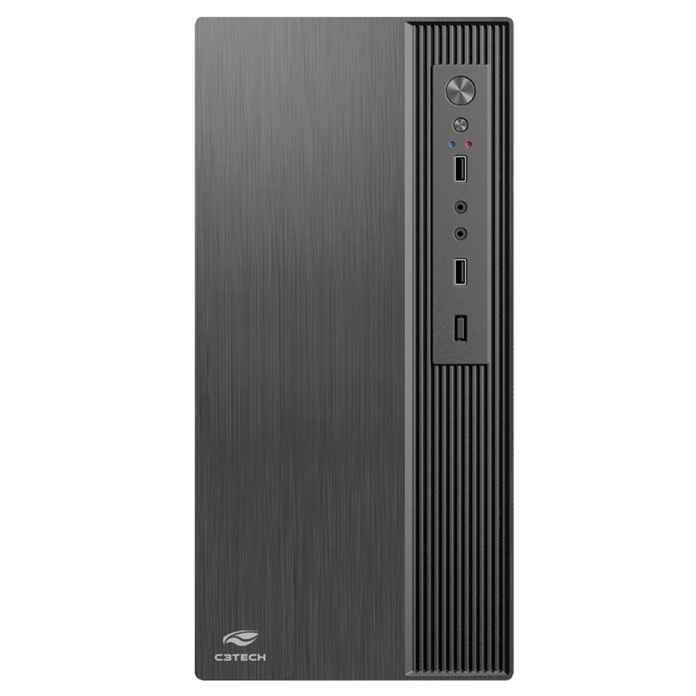 Imagem de GABINETE MICRO-ATX C3TECH MT-37BK COM FONTE 200W