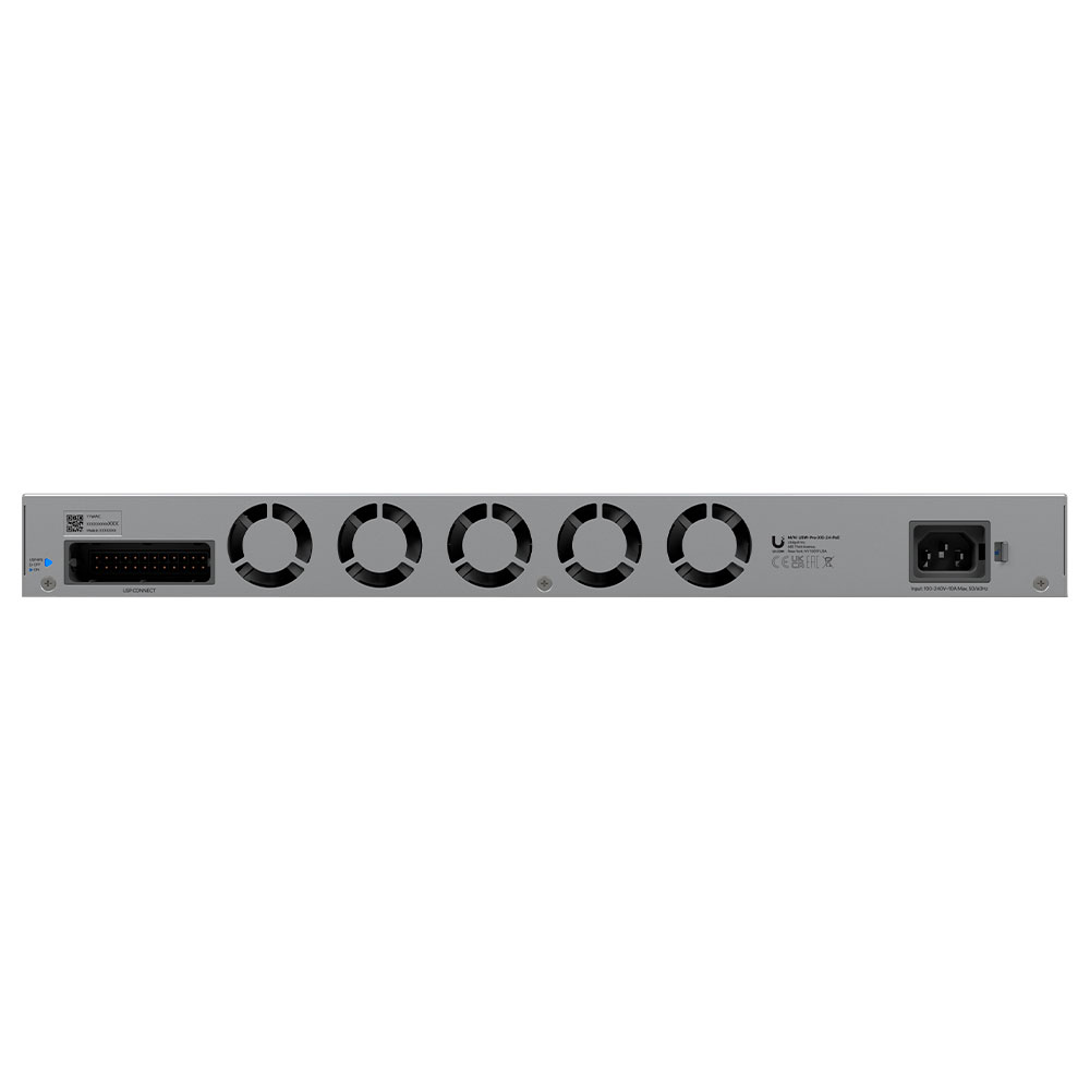 Imagem de SWITCH UBIQUITI GERENCIAVEL L3 24 PORTAS 2.5 GIGABIT + 02 SFP28 DE 25GB USW-PRO-XG-24-POE RACK
