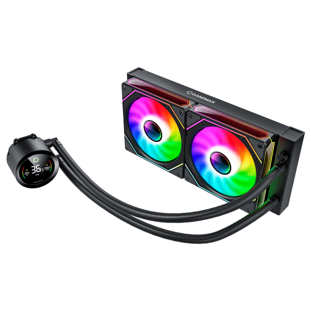 Imagem de WATER COOLER GAMEMAX ICEBURG 240N2 BLACK ARGB  - ICEBURG240N2BKBR