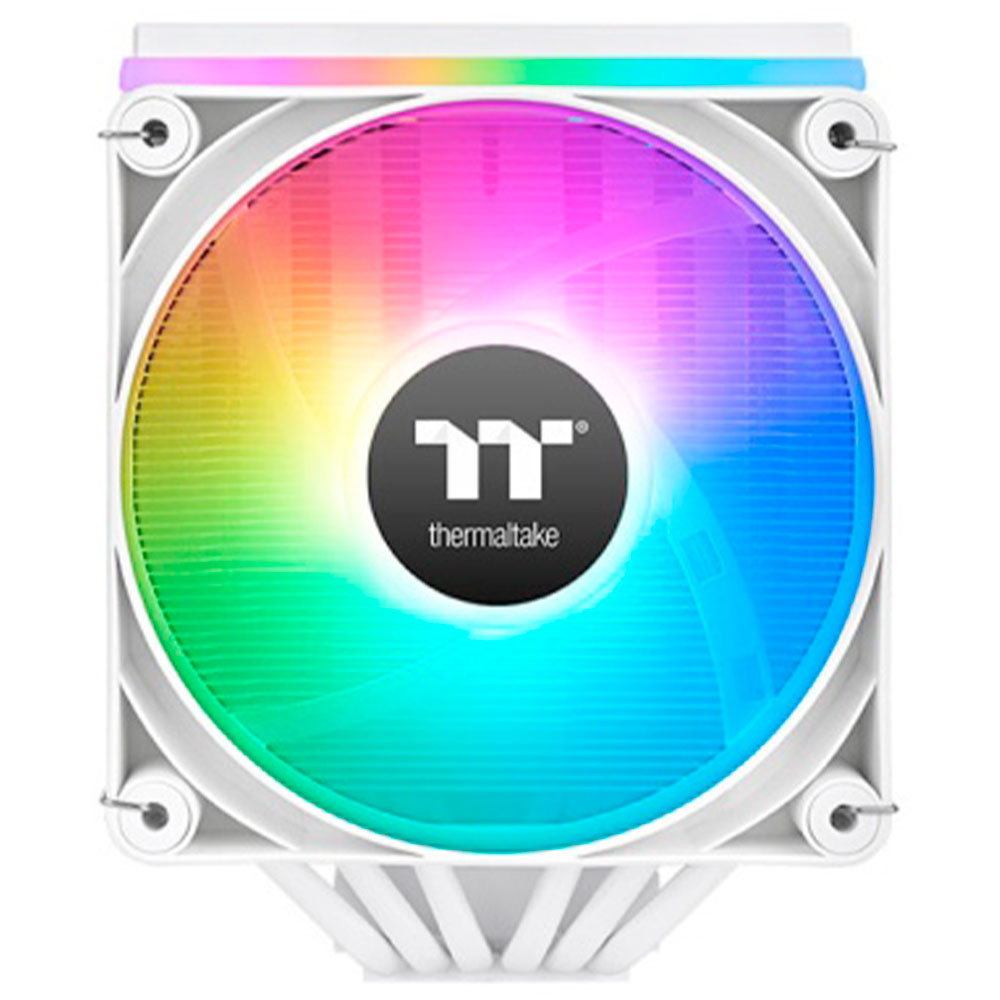 Imagem de COOLER PARA PROCESSADOR THERMALTAKE ASTRIA 600 ARGB LIGHTNING WHITE 6 HEATPIPES 2 FAN 120MM