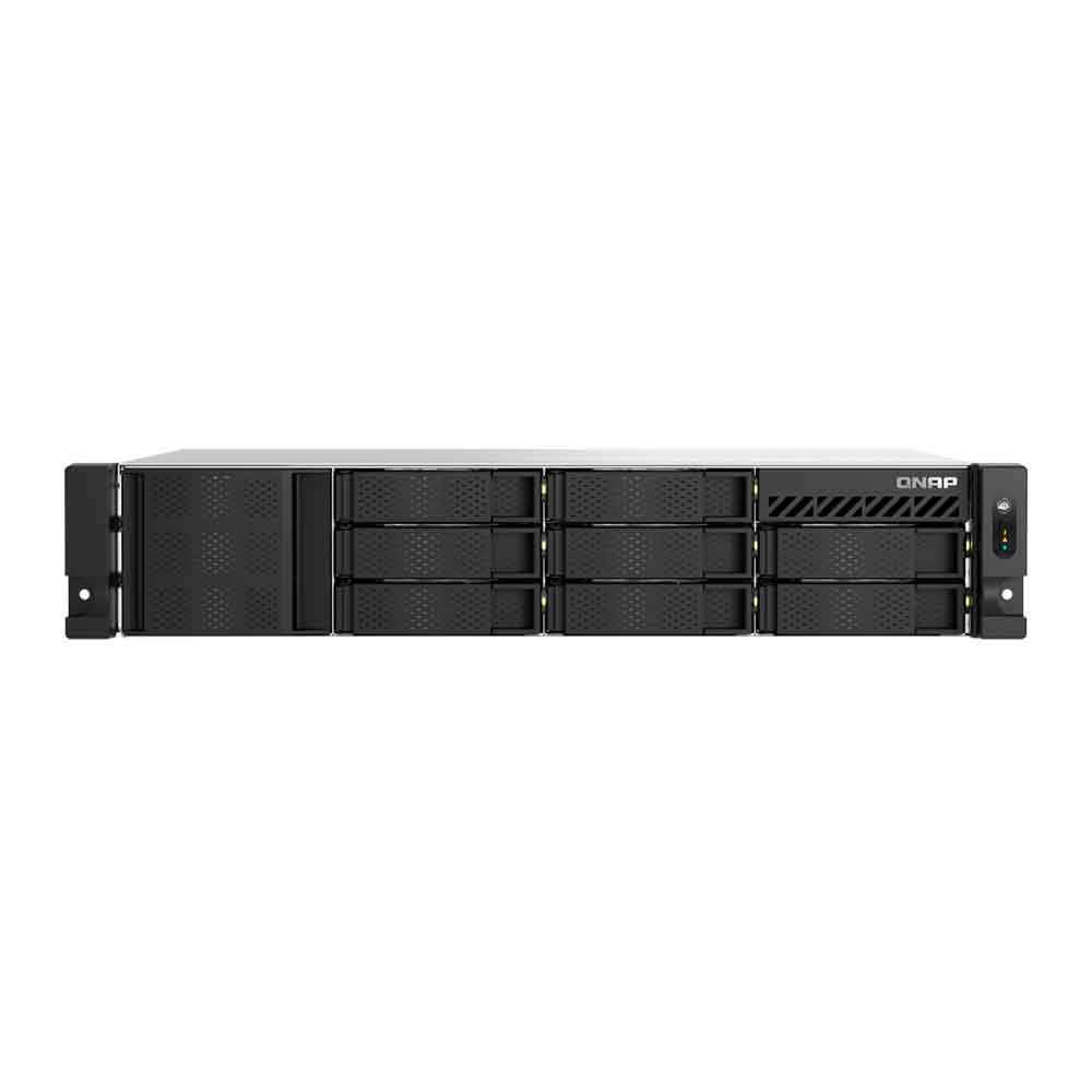 Imagem de STORAGE NAS QNAP 8 BAIAS INTEL ATOM C5125 8 CORE, 2.8GHZ, 8GB, 2X 2.5 GBE, RACK 2U - TS-855EU-8G-US