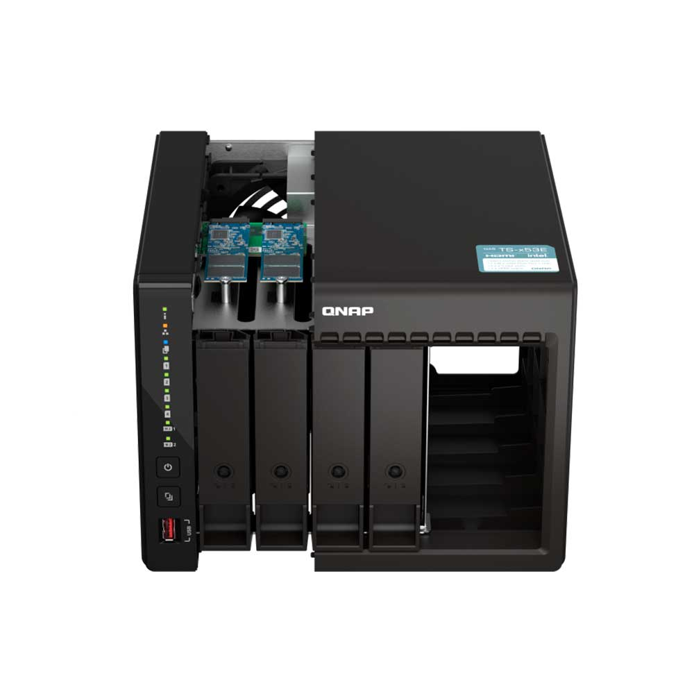 Imagem de STORAGE NAS QNAP 4 BAIAS INTEL CELERON J6412 4 CORE, 8GB RAM, 2X 2.5GBE TORRE - TS-453E-8G