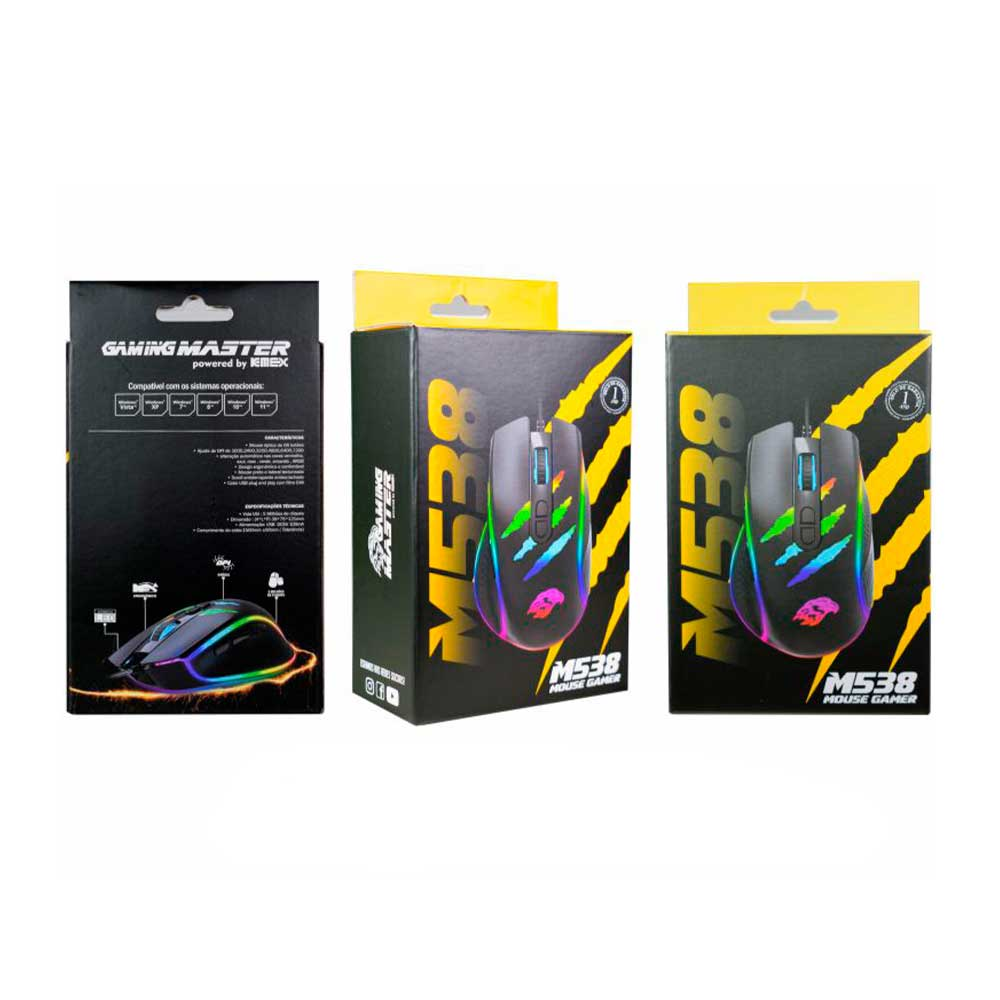 Imagem de MOUSE GAMER K-MEX GARRA RGB M538