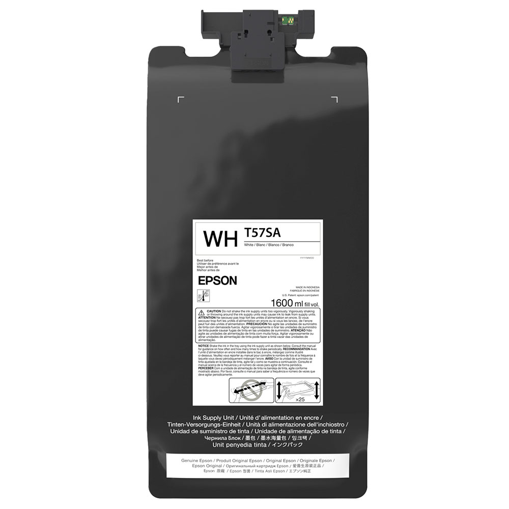 Imagem de TINTA ULTRACHROME EPSON T57SA20 BRANCO 1.6L