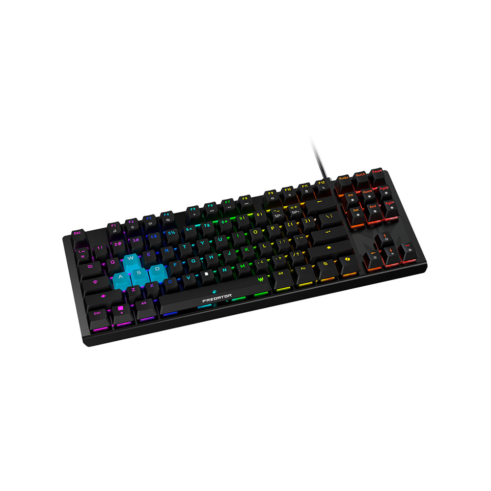 Imagem de TECLADO GAMER ACER MECANICO USB PREDATOR AETHON 510TKLPKW400 PRETO SWITCH AZUL