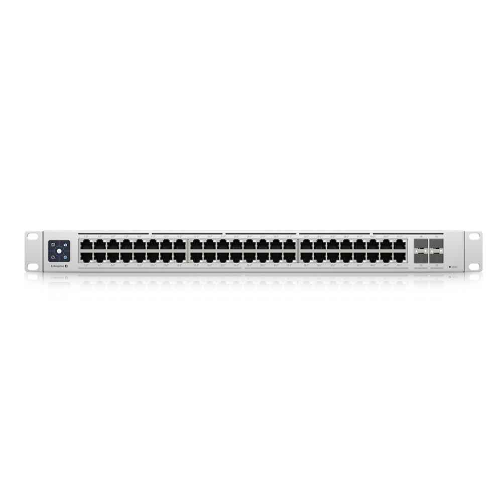 Imagem de SWITCH UBIQUITI GERENCIAVEL L3 48 PORTAS 2.5 GIGABIT + 04 SFP+ DE 10GB USW-ENTERPRISE- 48-POE RACK
