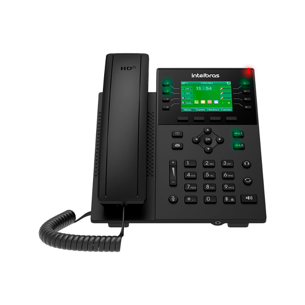 Imagem de TELEFONE INTELBRAS IP V5502+ COM FIO MESA/PAREDE PRETO - 4060018