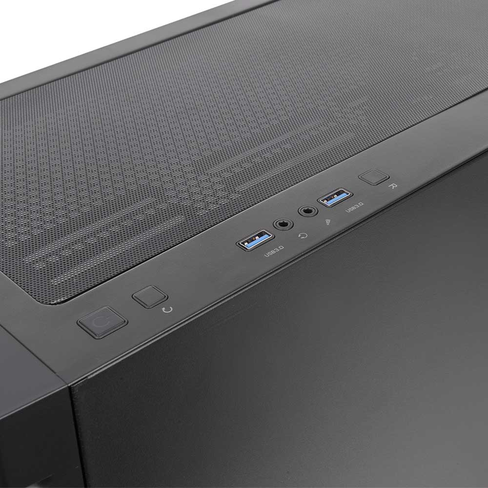 Imagem de GABINETE GAMER THERMALTAKE H590 TG ARGB BLACK C/ 2 FANS - CA-1X4-00M1WN-00