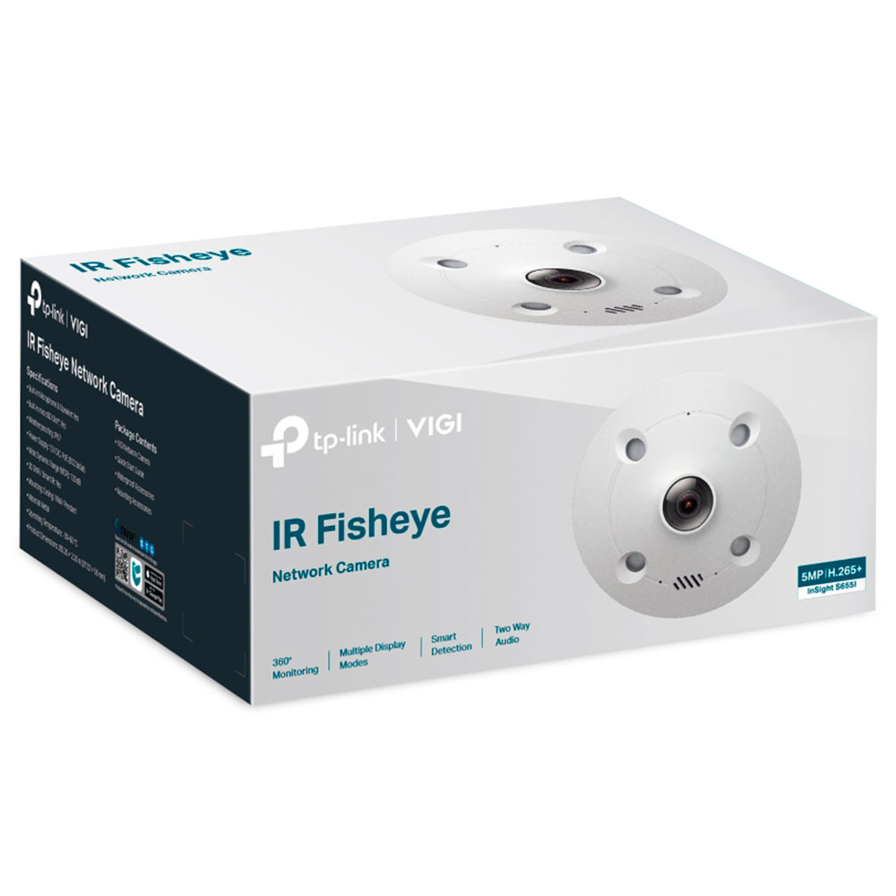 Imagem de CAMERA DE REDE FISHEYE EXTERNA 5MP IR INSIGHT S655I TP-LINK