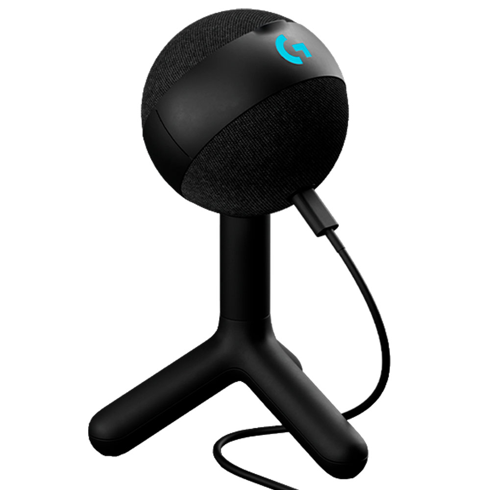 Imagem de MICROFONE CONDENSADOR LOGITECH YETI ORB RGB LIGHTSYNC PRETO