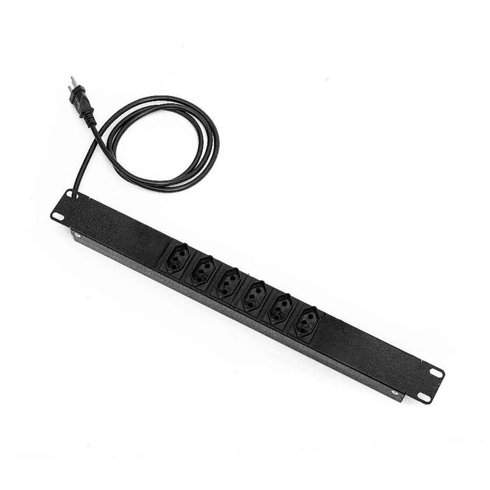 Imagem de REGUA PARA RACK GFORCE 6 TOMADAS 10A PRETA 357