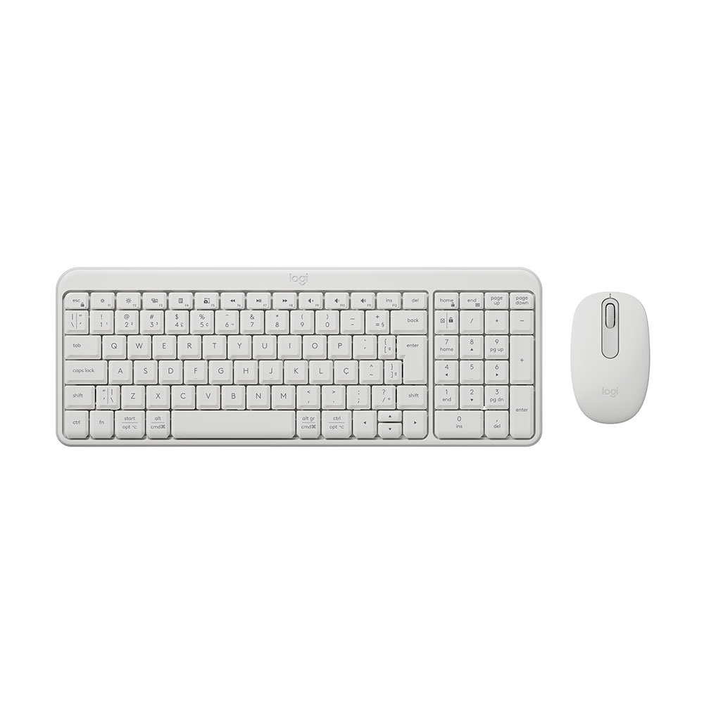 Imagem de KIT MOUSE E TECLADO LOGITECH MK250 BRANCO BLUETOOTH/WIRELLES S/ FIO - 920-013517