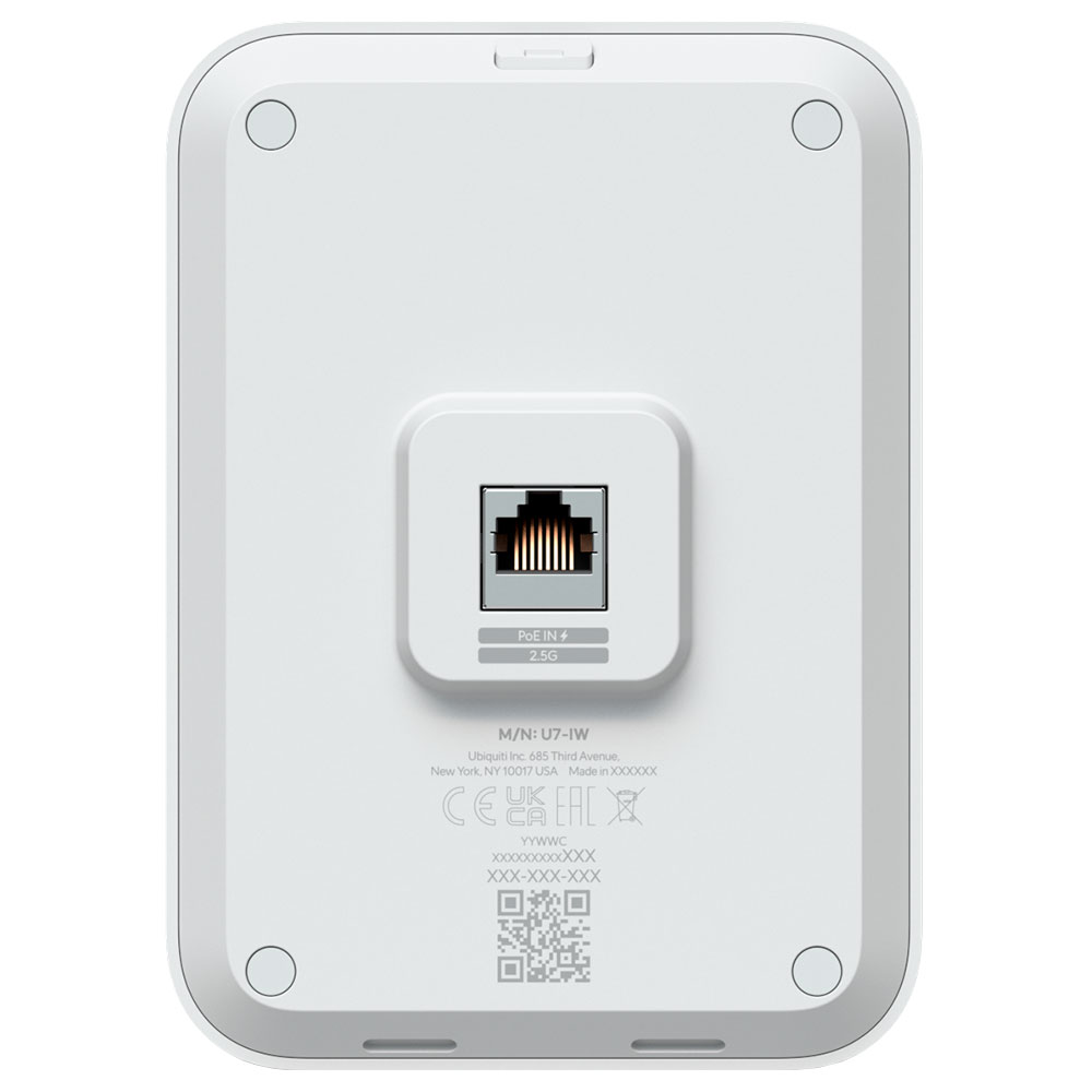 Imagem de ACCESS POINT DE PAREDE UBIQUITI U7-IW UNIFI WIFI 7 DUAL BAND 4988 MBPS POE
