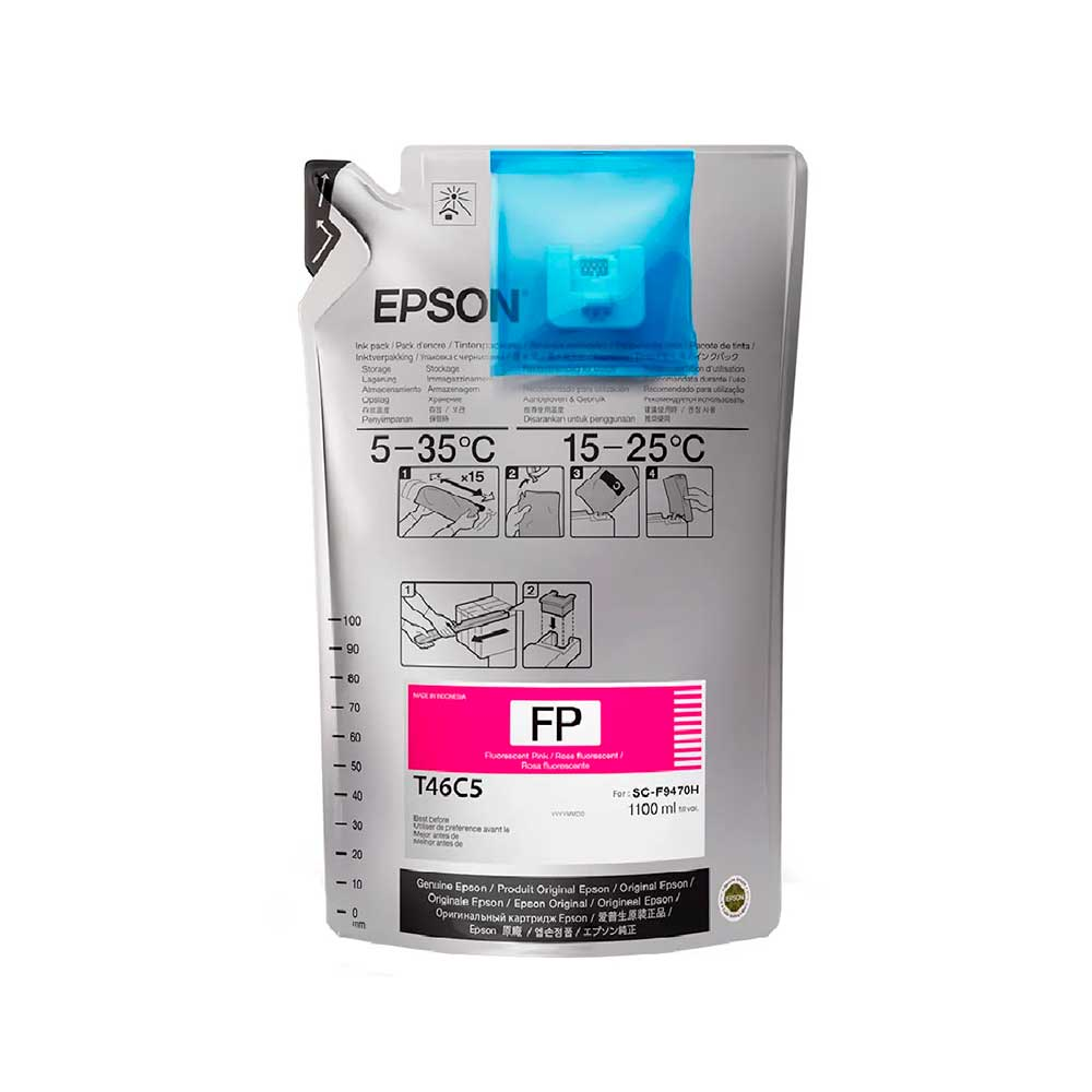 Imagem de TINTA EPSON SUBLIMATICA ULTRACHROME T46C520 ROSA FLUORESCENTE 1.1L - F9470H
