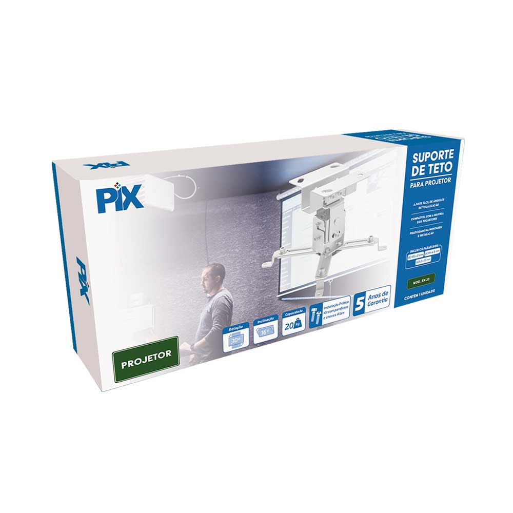 Imagem de SUPORTE PROJETOR TETO PIX - 079-0046