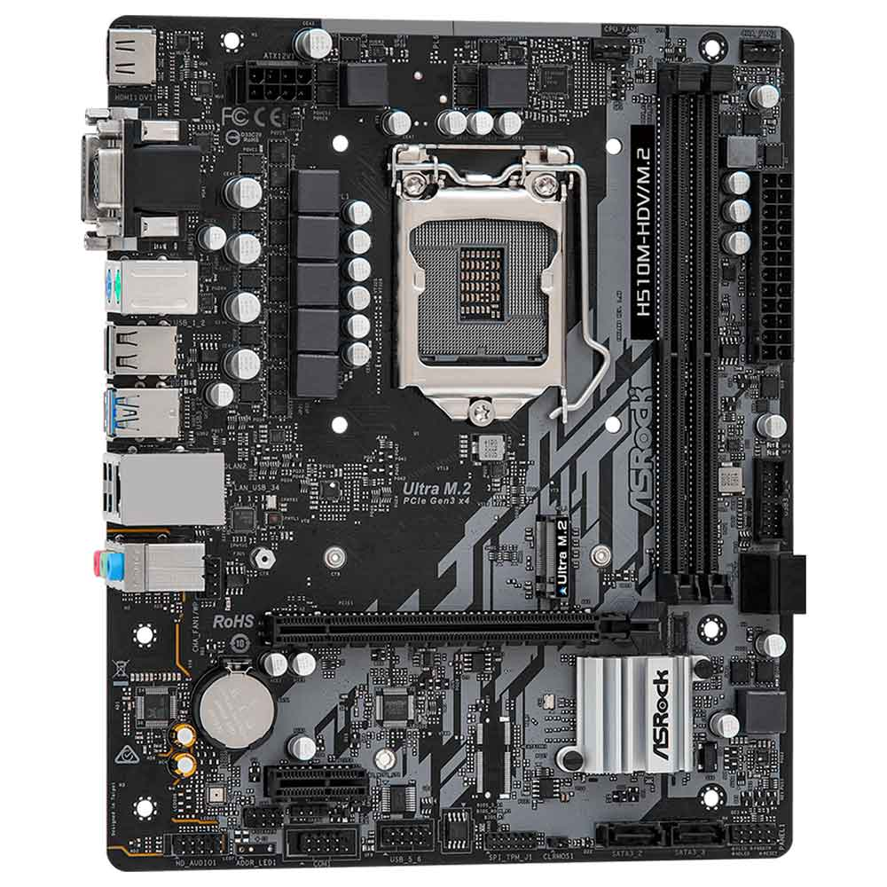 Imagem de PLACA MAE (INTEL) ASROCK H510M-HDV/M.2 DDR4 LGA1200 10° E 11° GERACAO