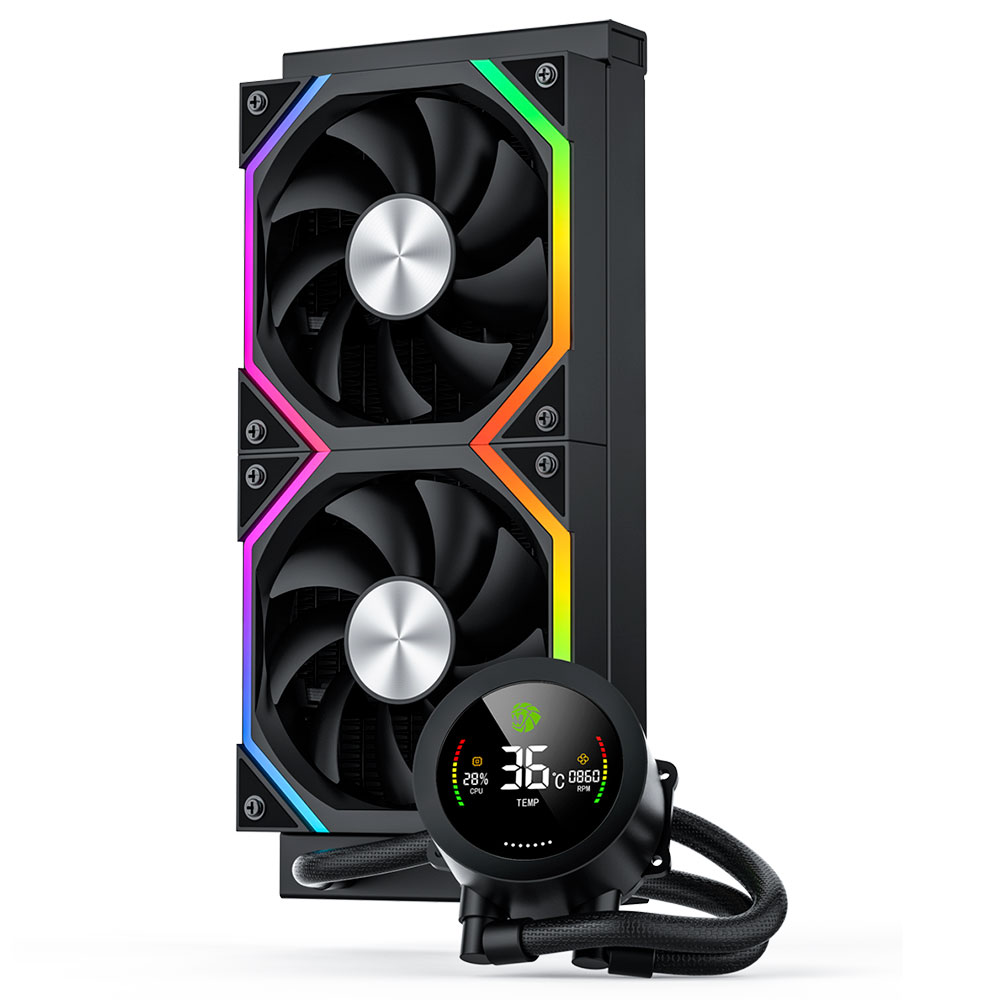 Imagem de WATER COOLER GAMEMAX ICEBURG 240N2 BLACK ARGB  - ICEBURG240N2BKBR