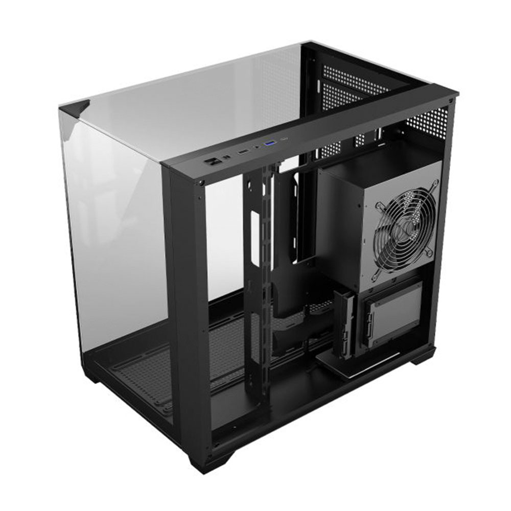 Imagem de GABINETE GAMER K-MEX AQUARIO CG-01FD MEGA SHARK PRETO ATX SEM FAN
