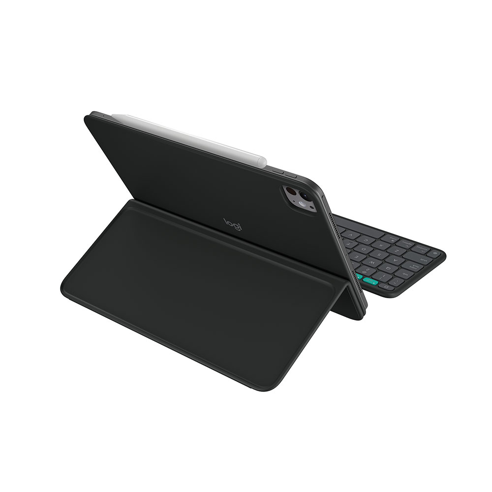 Imagem de CAPA COM TECLADO LOGITECH FLIP P/ IPAD PRO 13 (M4) E IPADI AIR 13 (M2 M3) GRAFITE -  920-013367