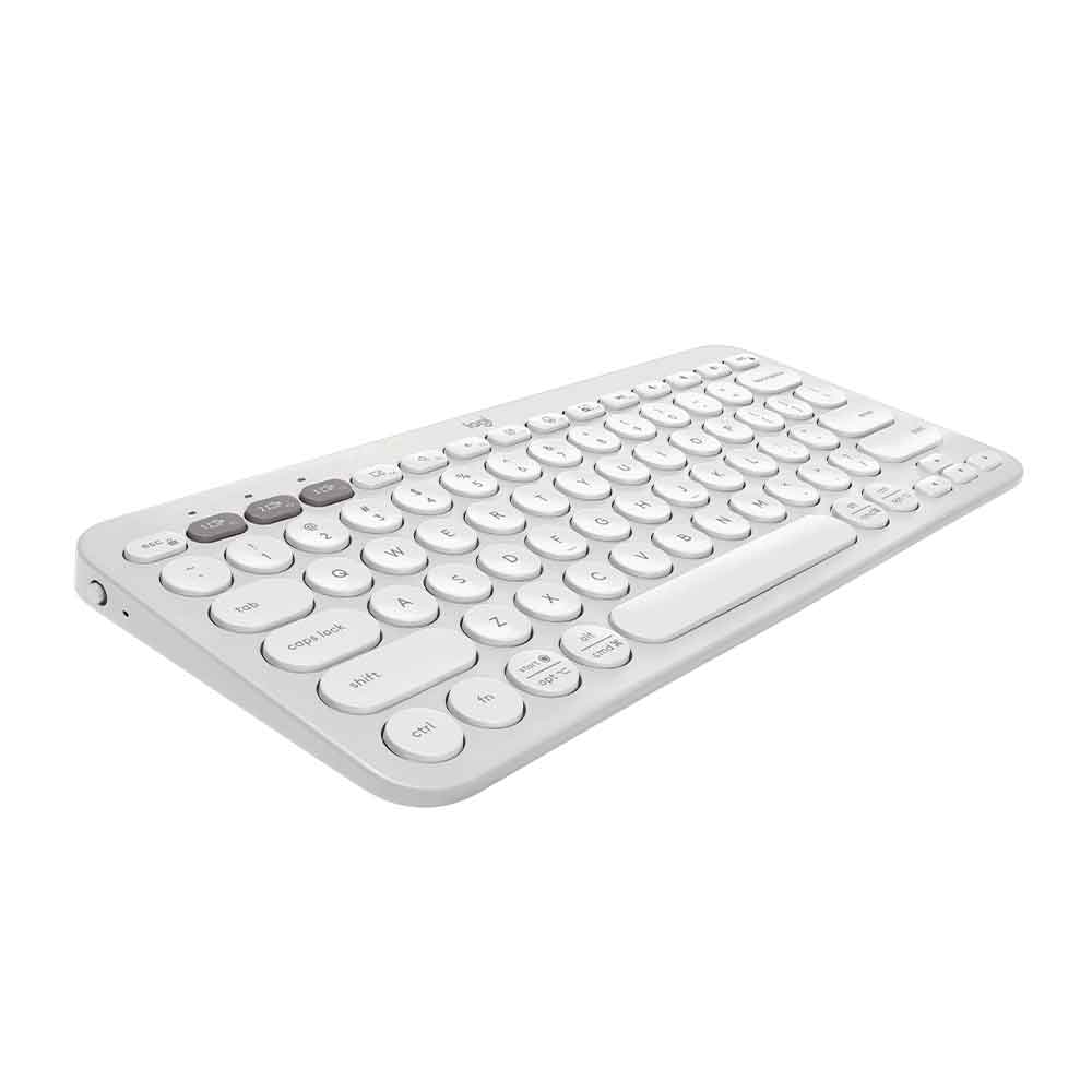 Imagem de TECLADO LOGITECH K380 PEBBLE KEYS 2 BRANCO SEM FIO - 920-011790