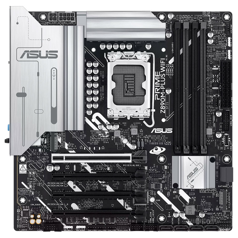 Imagem de PLACA MAE (INTEL) ASUS PRIME Z890M-PLUS WIFI DDR5 LGA1851 ULTRA PROCESSORS