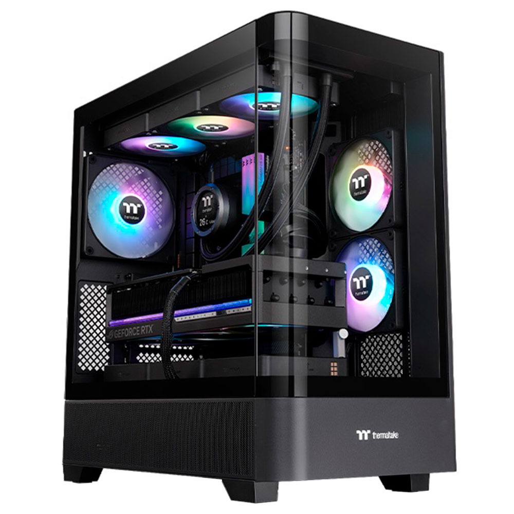 Mostrar detalhes de GABINETE THERMALTAKE VIEW 290 MID TOWER BLACK 1* 3 FANS ARGB - CA-11G-00N1WA-00 Imagem de GABINETE THERMALTAKE VIEW 290 MID TOWER BLACK 1* 3 FANS ARGB - CA-11G-00N1WA-00