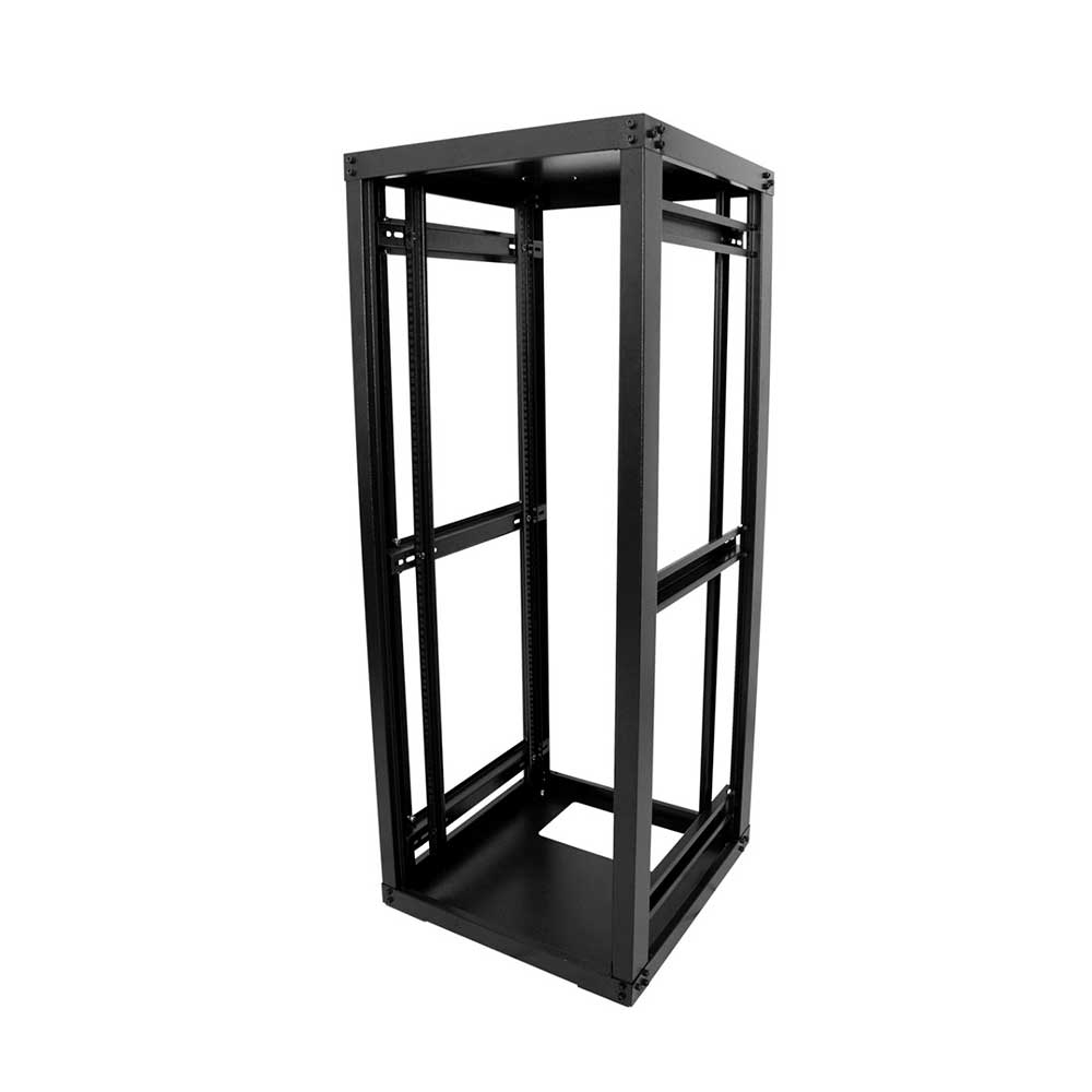 Imagem de RACK PADRAO 19" 28U X 570MM PRETO PISO VISOR DE ACRILICO GFORCE 451