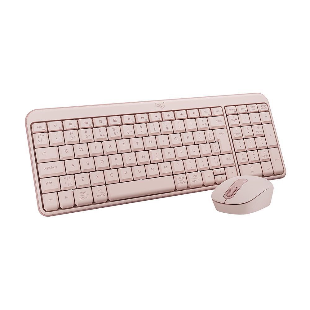 Imagem de KIT MOUSE E TECLADO LOGITECH MK250 ROSA BLUETOOTH/WIRELLES S/ FIO - 920-013518